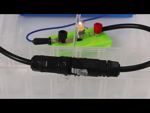 پلاستیک ضد آب کابل PVC و سوکت 4 پین قفل سریع پلاستیک مردانه