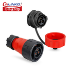 YM24 3Pin IP67 Waterproof Circular Connector 1/4 Bayonet Connecting Type For LED Lighting