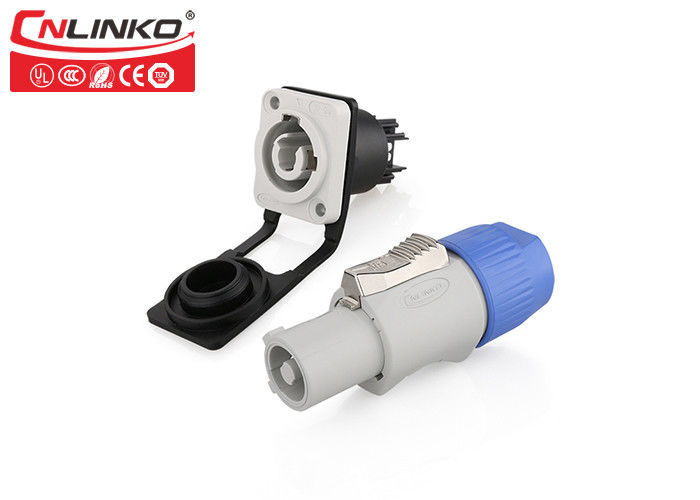 IP65 Powercon Male Female Connector Cnlinko Field Installation For Battery Charger